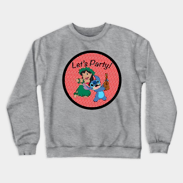 Let's Party! Crewneck Sweatshirt by GoldenKeyS21
